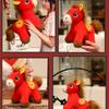 2026 Horse Year Plush Horse Doll Letter Print Horse Stuffed Animal  Children Toys