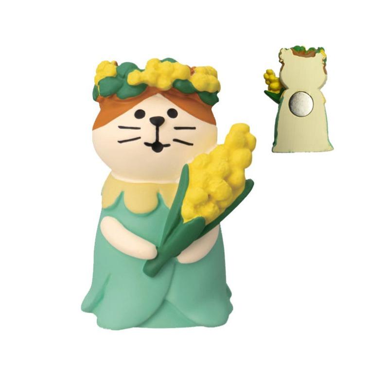 Japanese cat refrigerator sticker, grocery zakka cute bread coffee shop decoration gift miniature resin ornament