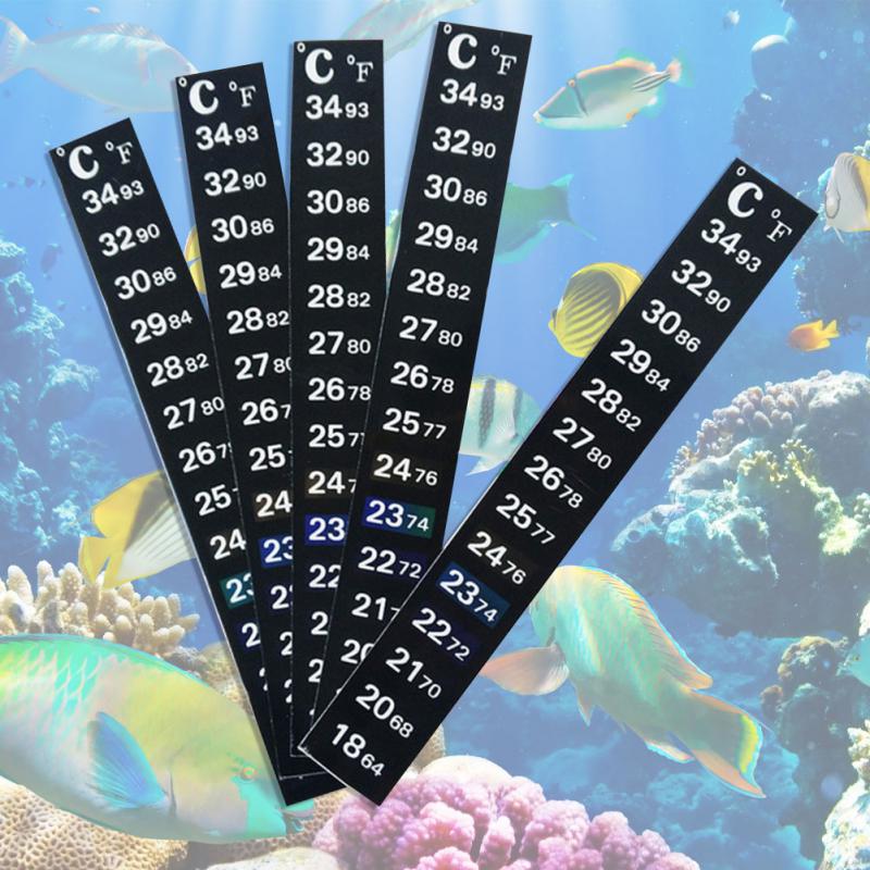 Temperature Measurement Stickers Adhesive Digital Fish Tank Fridge Sticker Temperature Control Stick-on Aquarium Thermometer