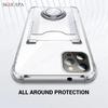 Card Slot Clear Phone Case for iPhone 17 Pro Max 17 Air Ring Holder Shockproof Soft Silicone Back Cover Stand Funda for iPhone 17Pro