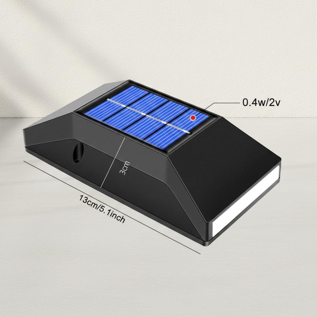 Solar Outdoor Waterproof Up Down Wall Light Garden Landscape Courtyard Decorative Lighting Solar Powered LED Lamp