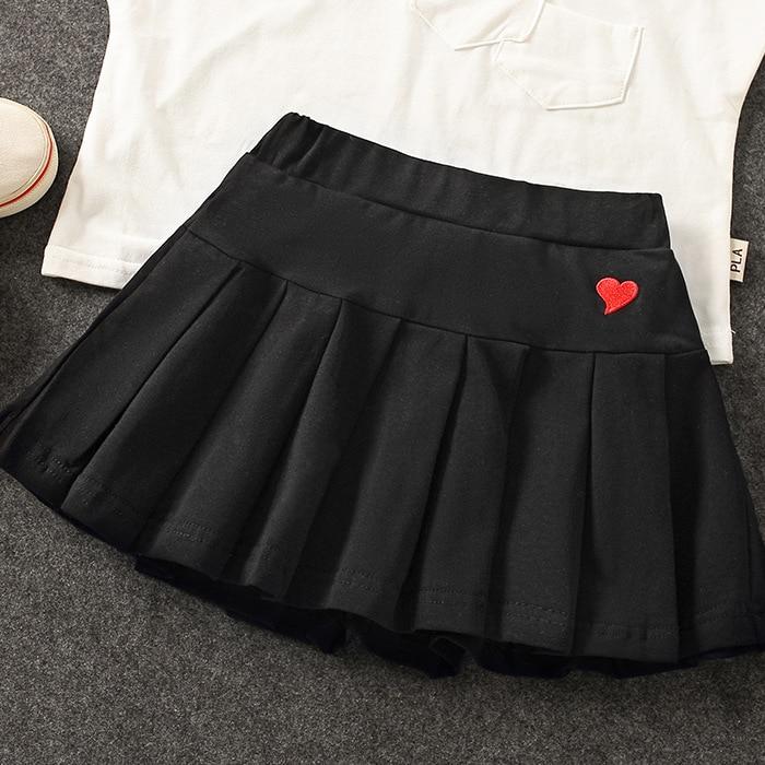 Girls' New All-Match Pleated Culottes Summer Skirt Inner Safety Pants Student Uniform Skirts