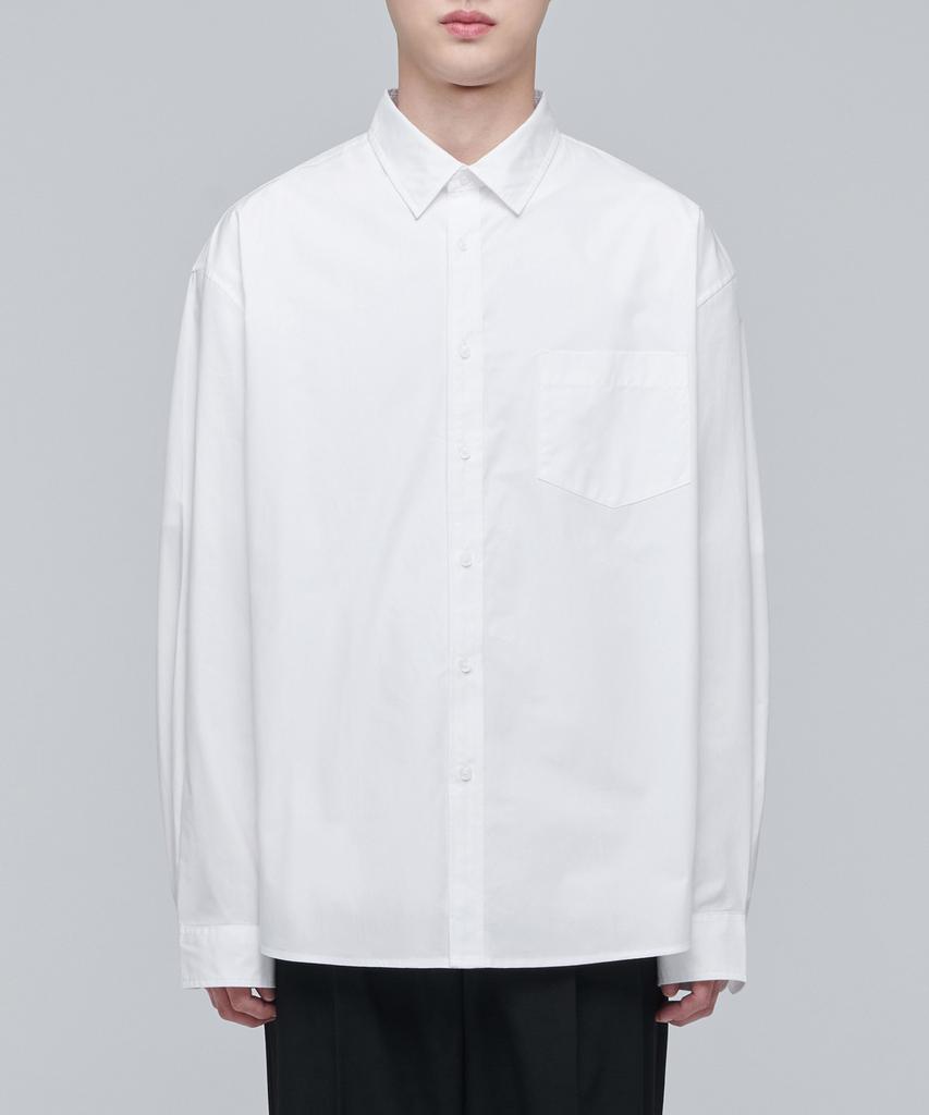 Musinsa Standard Oversized Poplin Shirt [White]