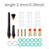 29 Pieces TIG Torch Accessories Kit for WP-17/18/26 #10 Glass Cup with 3 Back Replacement