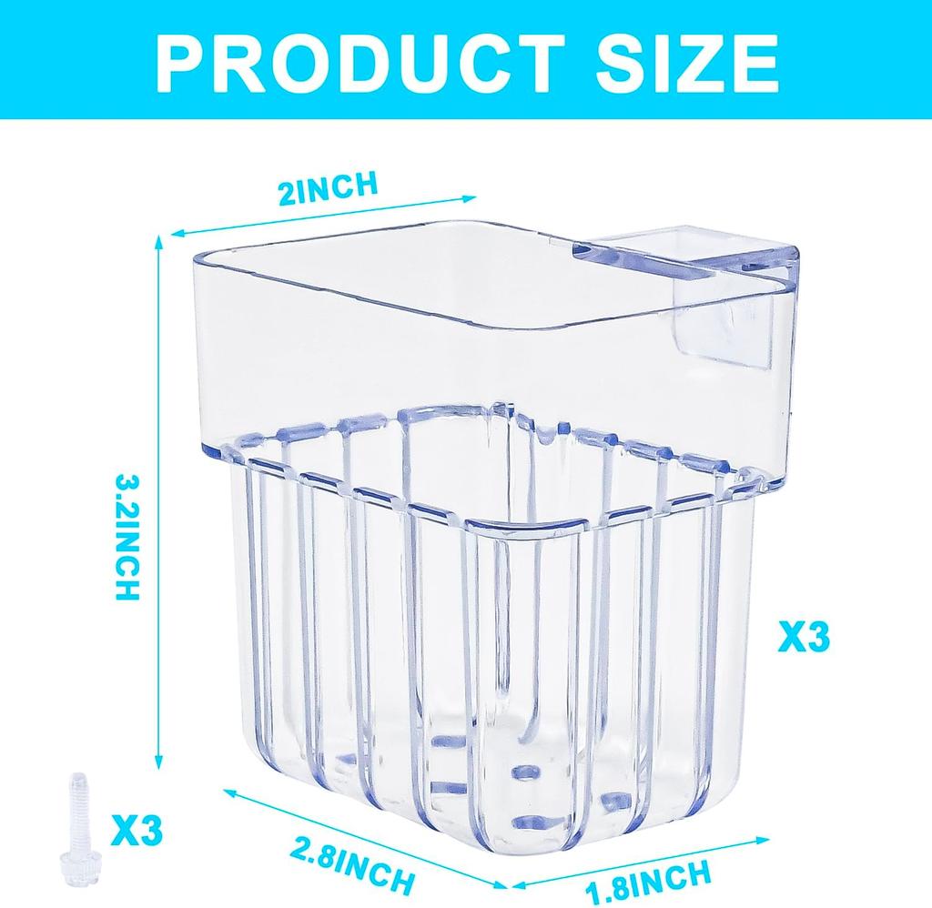 1/3pcs Fish Aquarium Water Grass Cup Multiple Plant Hydroponics Hydroponic Planting Basket for Fish Tank Landscape Home Garden