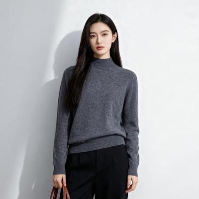 Women's Soft Wool Blend Mock Neck Sweater