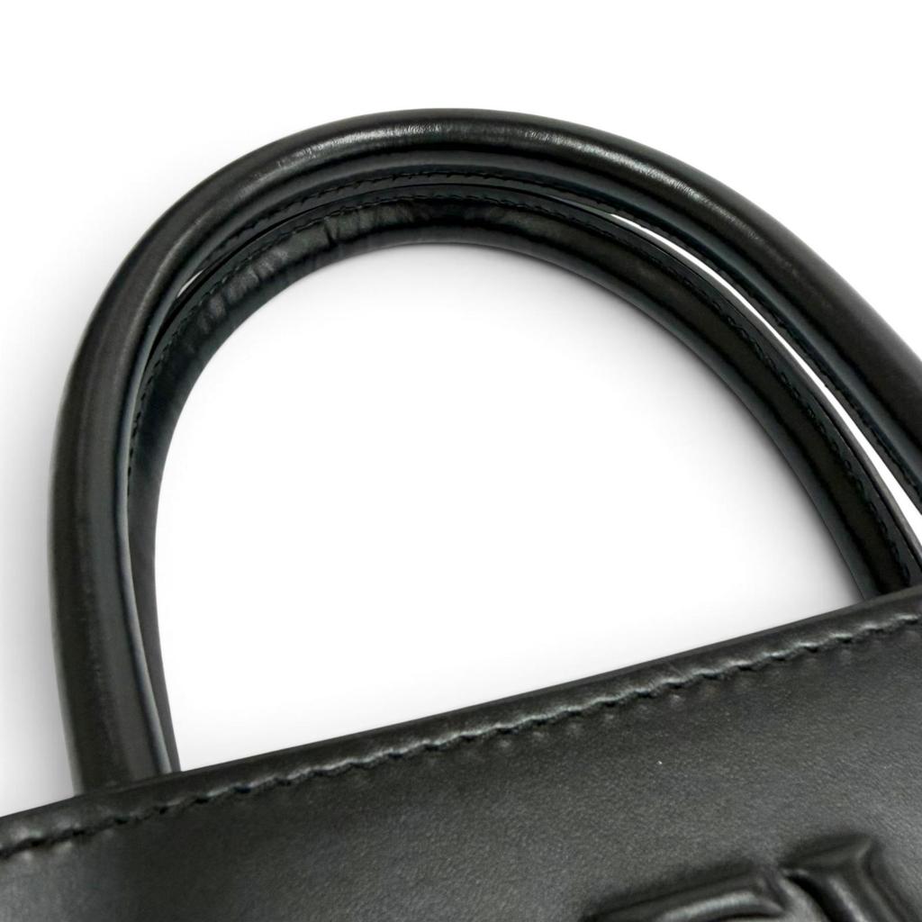 Excellent LOEWE Shoulder Bag Standard A5 Tote Leather 2-Way black A933S30X01 Used