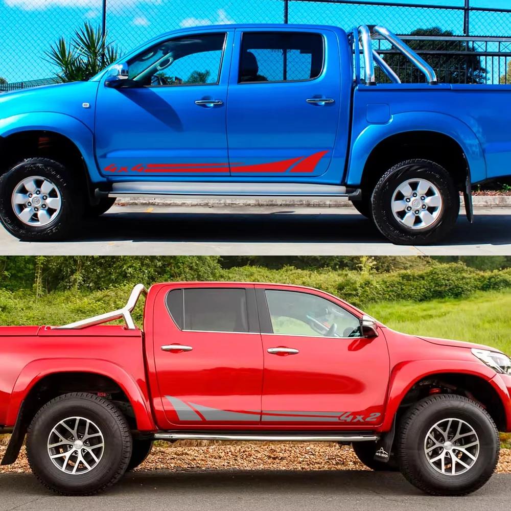 Car Door Side 4X4 4X2 Decals Truck Decor Stickers For Isuzu Dmax Maxus T60 Dodge RAM GWM Poer VW Amarok Auto Tuning Accessories