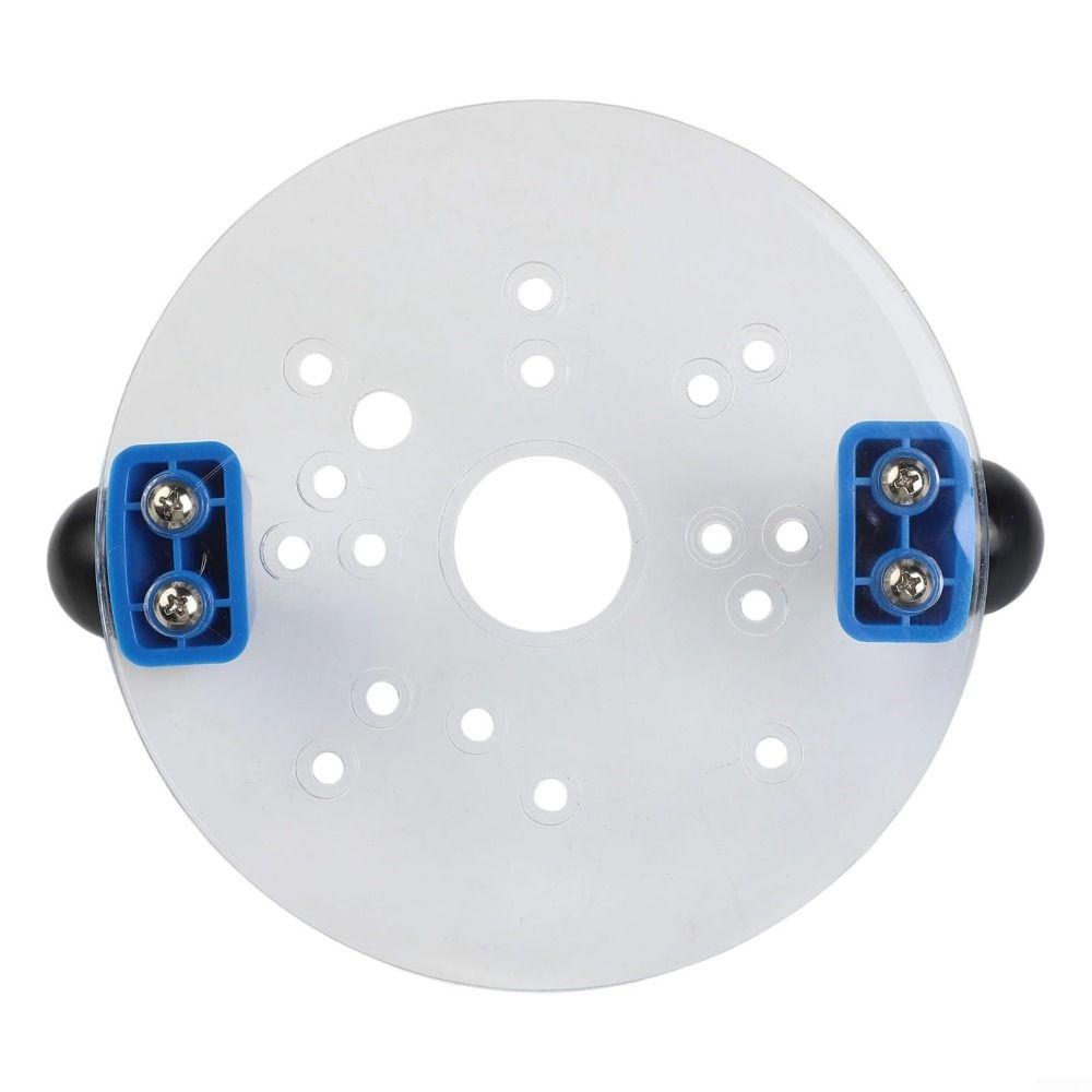 Double Handles Woodworking carving positioning disc Transparent Base Easy Installation Electric wood milling base