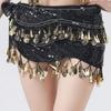Glitter Sequins Belly Dance Waist Chain Hollow Bellydance Coins Belt Hip Scarf Skirt  Ladies