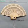 Vintage Sandalwood Folding Fan, Hollow Carved Hand Fan for Wedding & Decor