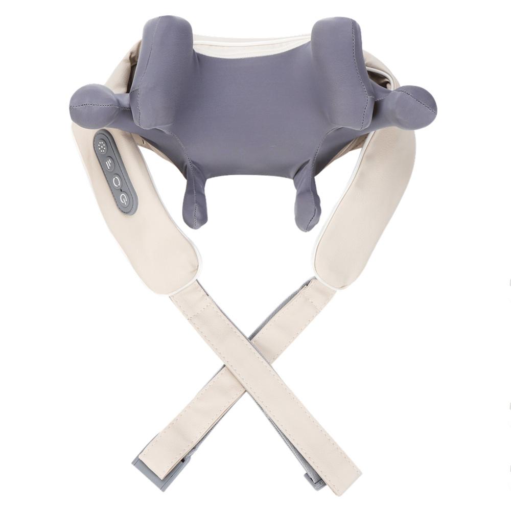 

8-Head Kneading Neck Shoulder Relaxation Massage Shawl Wireless Neck And Shoulder Massager Waist Back Neck Trapezius masajeador белый