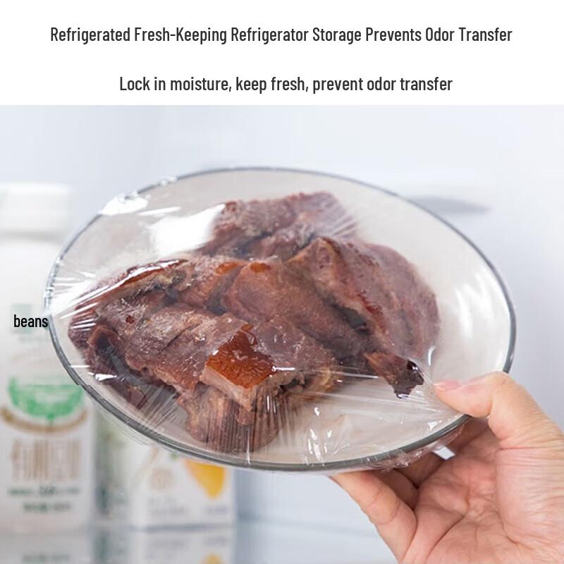 CHAHUA Food Grade Cling Film, Microwave & Fridge Safe, 2 Rolls