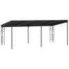 Wandgemonteerd Paviljoen 6 x 3 x 2,5 m Antraciet
