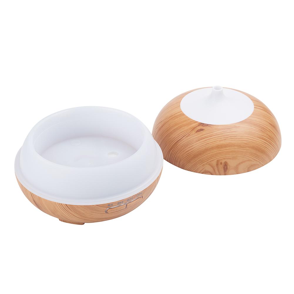300ML 7Colors Change Wood Grain Aroma Air Humidifier