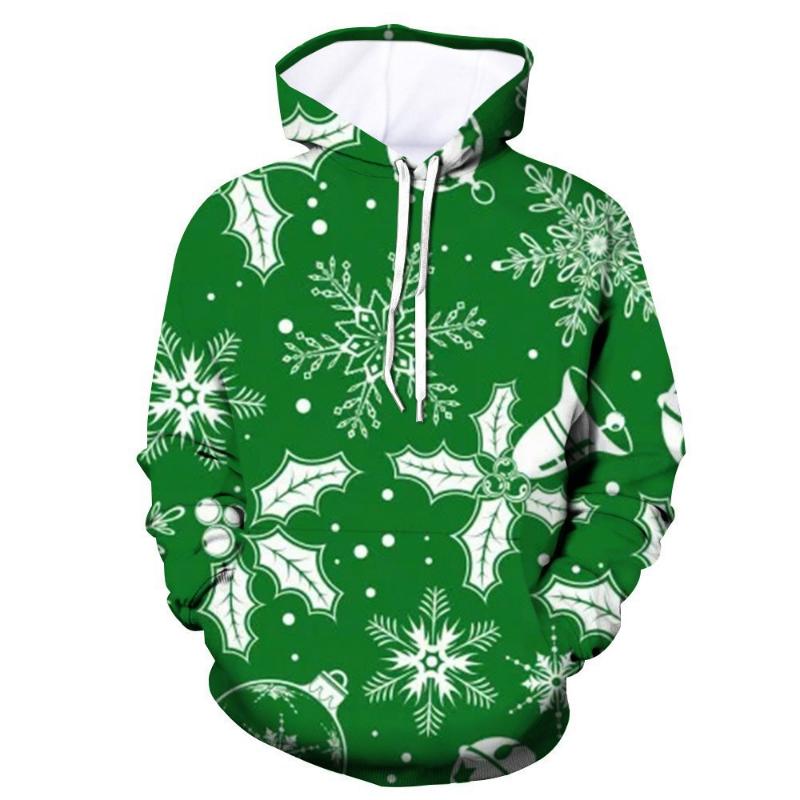 2026 Cross-border 3D Hot Digital Printed Women's Sweater Christmas Hooded Sweater Hot Sale Women's Clothing