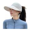 Summer Sun Hat, Wide Brim Sun Protection Hat for Women, UV Blocking Arc Shape Face Slimming Design Beach Travel Outdoor Cap