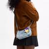 Coach Teri Logo Identification With Star Pendant Denim Shoulder Bag Women shoulder bag Light-Indigo CDY76-IMNIM