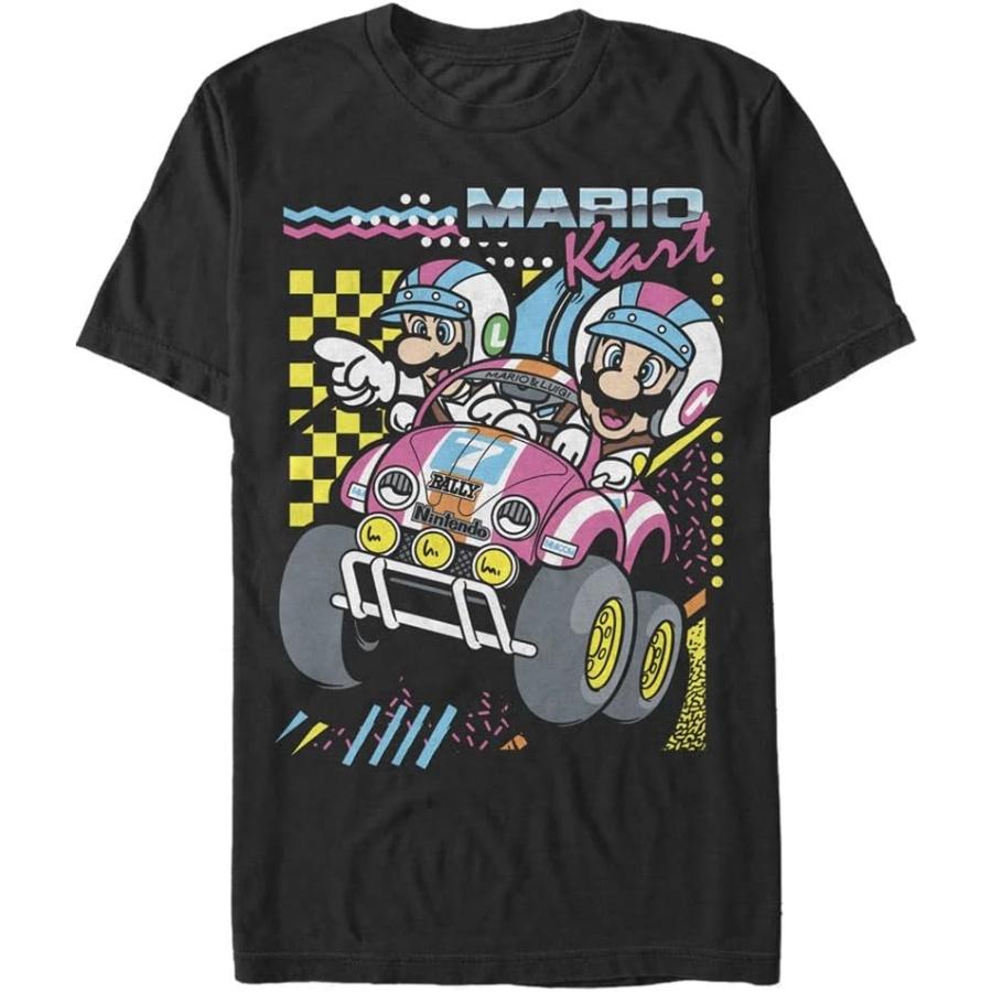 Nintendo Kart Дарт Мужские Топы Футболка с коротким рукавом Черный S