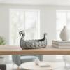 Rustic Dragon Boat Storage Box | Decorative contemporarydesign Ornament, Lightweight OpenTop Design,