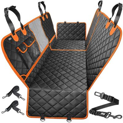 Arka Koltuk ve Gövde için Köpek Oto Mat Koltuk Kılıfı, Su Geçirmez Köpek Güvenliği Koruyucu 4'ü 1 arada