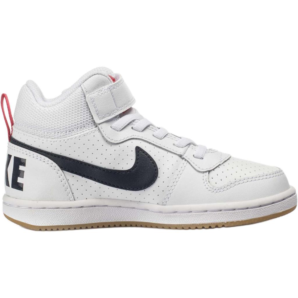 Nike Scarpe da Skateboard Mid top Court Vision per Bambini Bianco Nero Bambini Età 3 7 Anni 870026-107