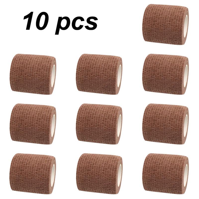 10 Rolls Self Adhesive Elastic Sports Bandage Wrap for Joints Limbs Pet Protection Athletic Injury Tape Compression Strap