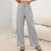 26-3-14-Ladies' Fashionable Color Straight Leg Pants With High Waist Pockets Casual Pants2101