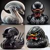 Evil Alien Duck Resin Statue Funny Gift Idea Car Dashboard & Desk Decor Unique Ornament
