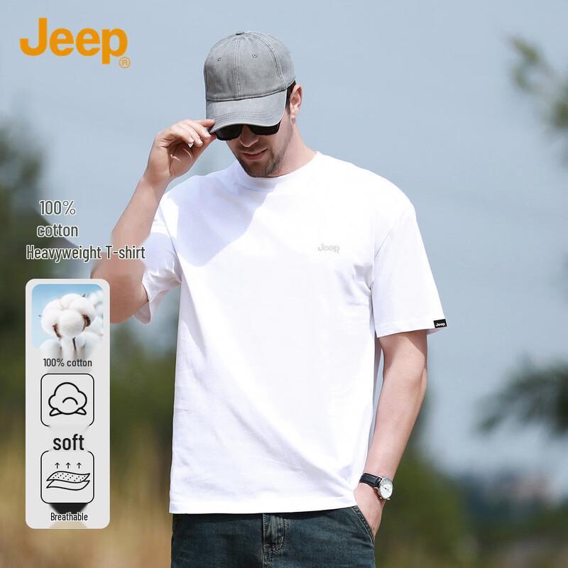 JEEP Men s Summer Casual Cotton Short Sleeve T-Shirt 2XL