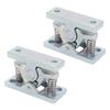 1 Pair Double Roller Catch Heavy Duty Spring Loaded Door Easy Lock Stop Catch Zinc Alloy for Boat RV Trailer Yachts