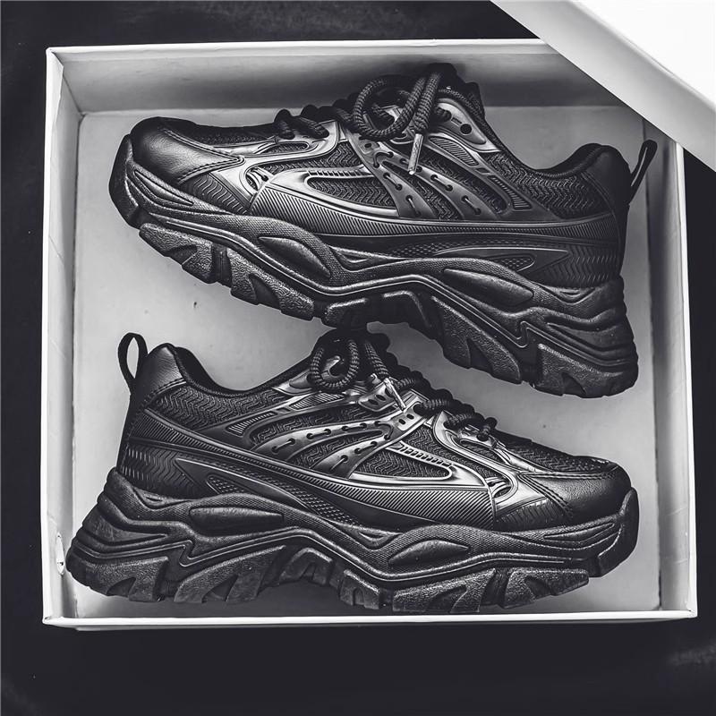 New Autumn Breathable Mesh Casual Thick-soled Little White Heightening Sports Dad Trendy Shoes