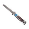 Men Spring Comb Pocket Size Stainless Steel Teeth Foldable Brush for Oil Hair Beard Styling