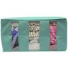 Foldable Storage Bag Organizer 3 Sections Clear Panel Clothes Blankets Closet Space Saving Ideal Seasonal Items