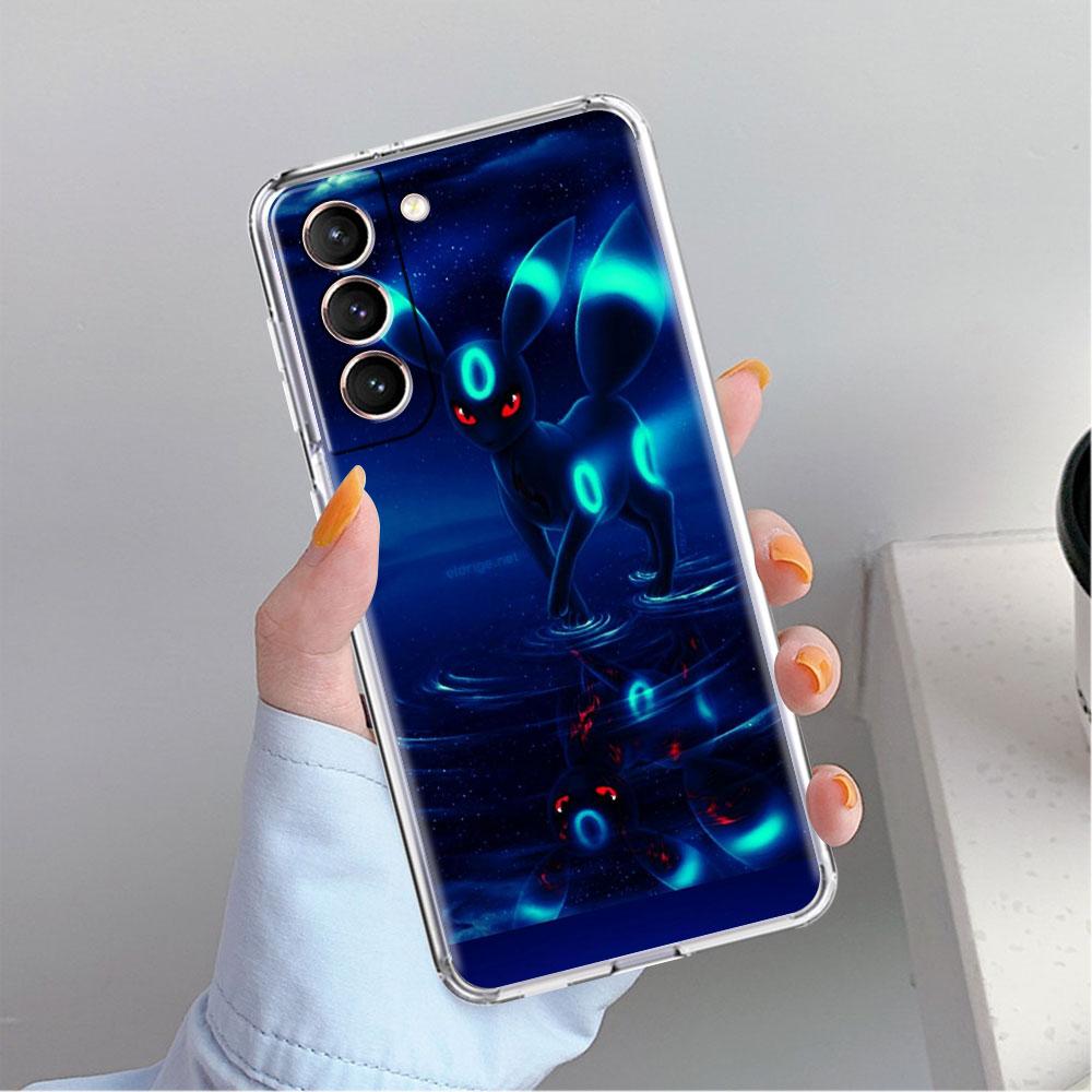 Clear Case For Samsung Galaxy S22 S20 FE S21 S10 S9 Plus Note 20 Ultra 10 Lite Transparent Phone Shell Pokemon Cute Pikachu