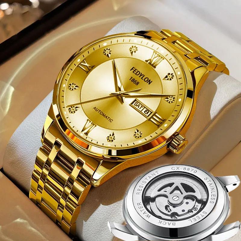 Fatiron Domestic Fashion Business Watch Men's Fully Automatic Non-Mechanical Watch English Calendar Luminous Quartz Watch