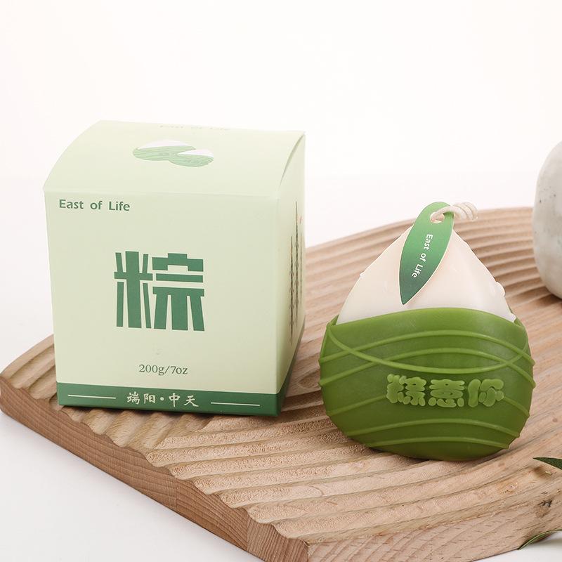 Dragon Boat Festival Zongzi Aromatherapy Candle Home Creative Fragrance Gift Box Souvenir Handmade Shape Candle Props