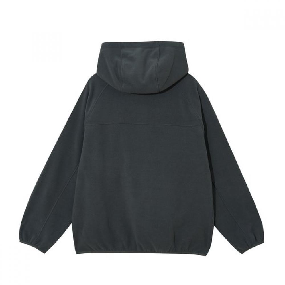 Kangol Fleece Half Zip Hoodie Charcoal 5165