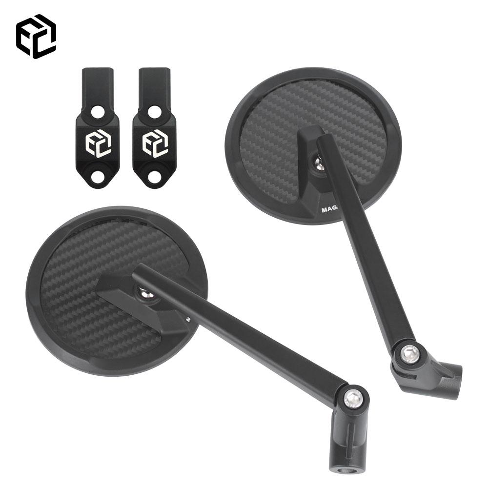 

Motorcycle Side Rearview Carbon Fiber Mirror For Harley Sportster S RH1250s Nightster RH975 CNC Moto Accessories Carbon fiber round