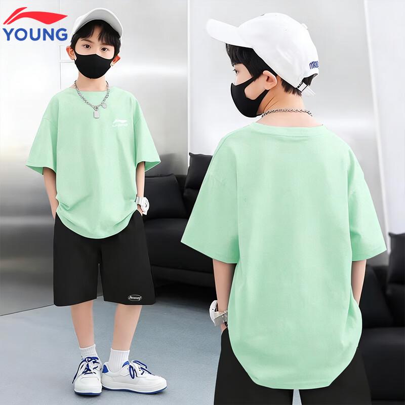 LI-NING 2026 Kids Breathable Quick-Dry Short Sleeve T-Shirt 160