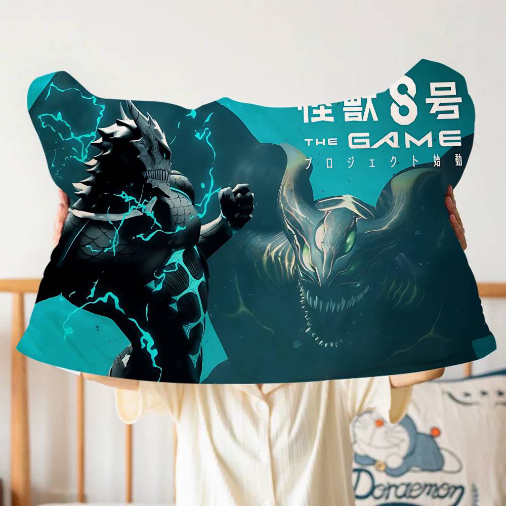 Animation K-Kaiju No.8 Quick-Drying Polyester Pillowcase, Non-Slip, With a Secure Design New Style Anti-Scalp Oil Tie.