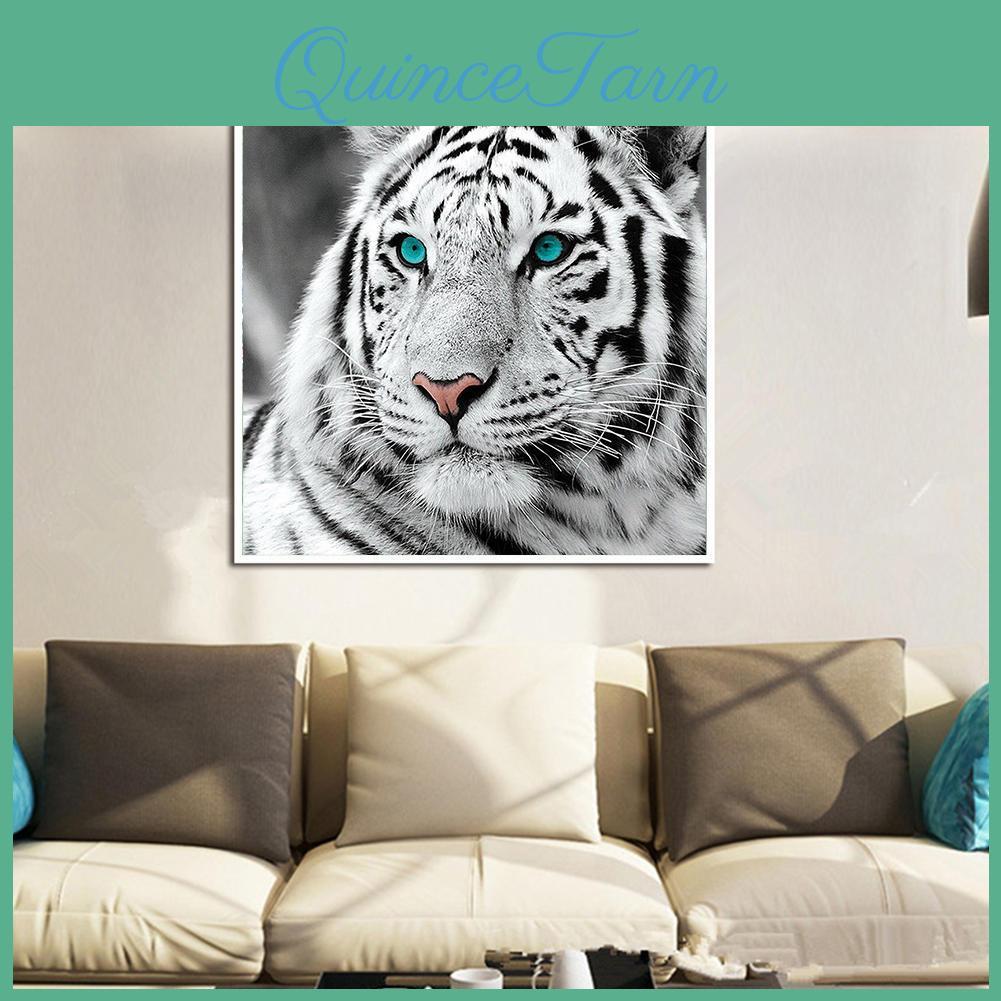 5d Diamond Painting Diy Animal White Tiger Diamond Embroidery Full Lay Anime Cross Stitch Kits Home Decor Handmade Gift