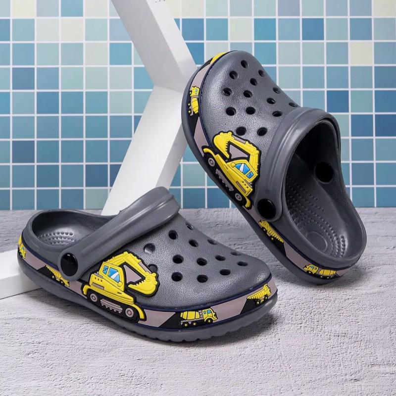 Children's Cartoon Beach & Garden Closed-Toe Shoes, Unisex Summer Hole Shoes