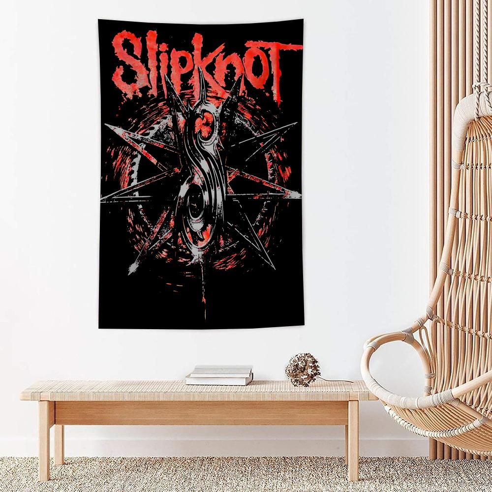 Rock Band Sslipknotses Tapestry Microfiber Wall Hanging For Bedroom Living Room Decor Outdoor Festival Garden Bar Background