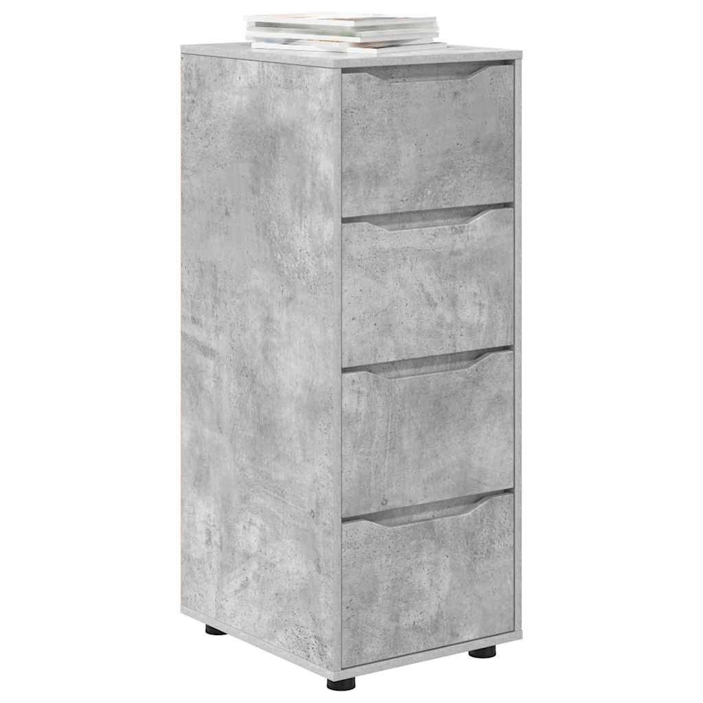 Storage Cabinet Concrete Grey 40 x 48 x 105 cm Engineered Wood