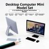 Niedlicher 1/12 Puppenhaus Miniatur Computer 1:12 Laptop Computer Zimmer Möbel Dekor