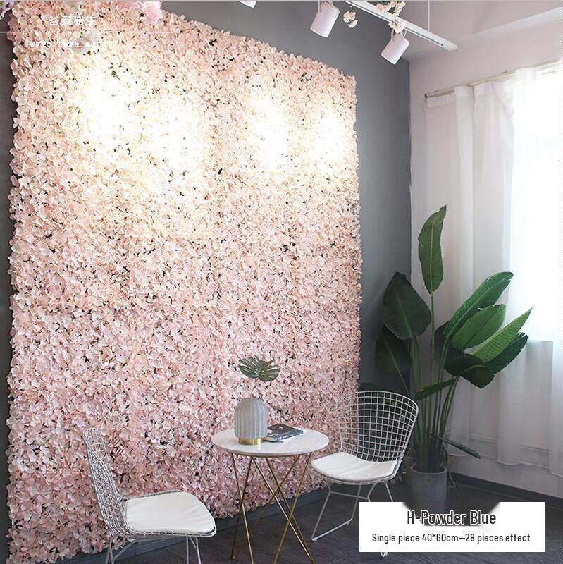 

Artificial Flower Wall Decoration for Live Rooms, Indoor Spaces, Weddings, and Salons