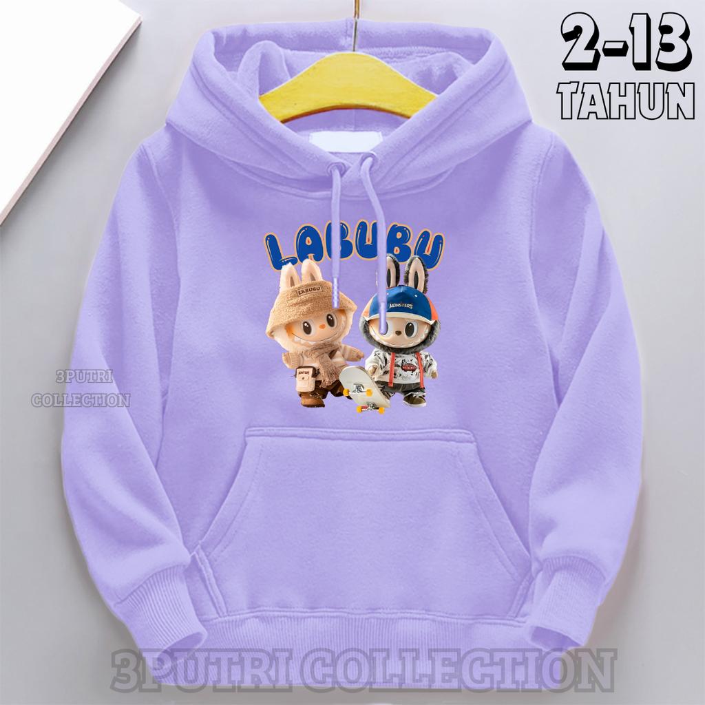 Children's Hoodie New Trendy Labubu Kids Cute Cartoon Casual Daily Hoodie 100-160cm Boys Girls