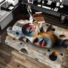 1pc Abstract Puzzle Face Chair Mat - Festival Gift, Non-Slip Office Rug for Home Decor, Suitable for All Seasons.P010