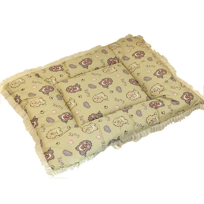 Cozy Milk Velvet Pet Nest: Winter Warm Sleeping Mat & Puppy Lying Pad